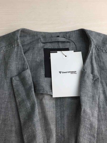 PAS DE CALAIS(パドカレ) / ノーカラーリネンショップコート/ショップ