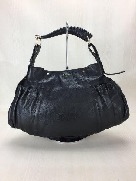 Yves Saint Laurent モンバサブラックレザーショルダーバッグ2点 