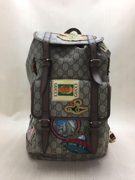 GUCCI(グッチ) / リュック/グッチ/473869/グレー/総柄/GGスプリーム 