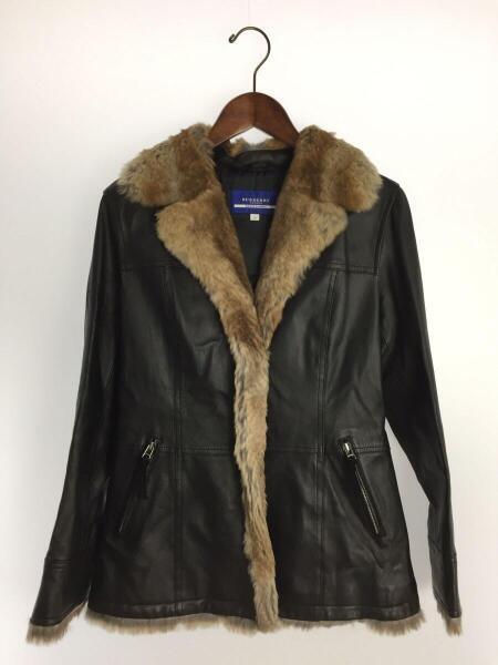 BURBERRY BLUE LABEL(バーバリーブルーレーベル) / コート/38/豚革/BLK 