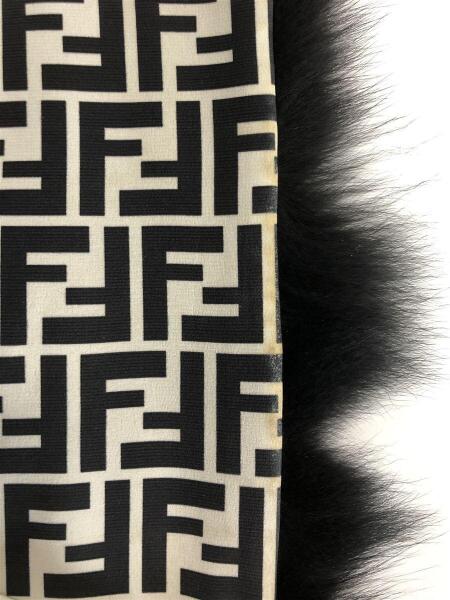 FENDI(フェンディ) / マフラー/WHT/総柄/ズッカ/ミンクファー | 中古品