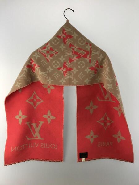 ルイビトン未使用に近く美品マフラー LOUIS VUITTON（ルイ・ヴィトン） 送料無料 マフラー エシャルプ