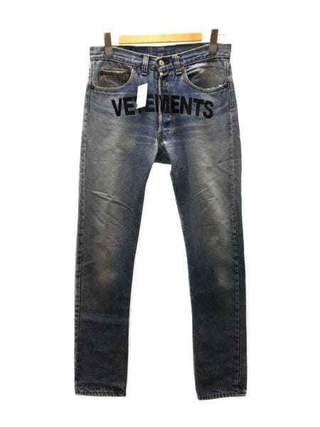 VETEMENTS(ヴェトモン) / 17AW/ロゴ刺繍デニムパンツ/ボトム/M/デニム 
