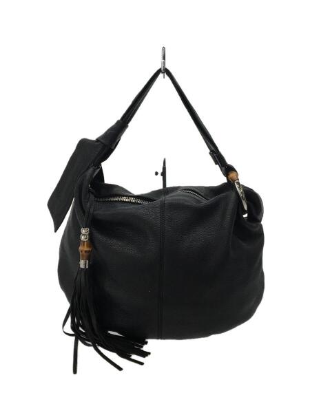 GUCCI(グッチ) / バンブーホーボーバッグ/ショルダーバッグ/レザー/BLK 