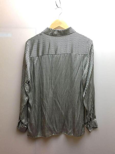 Ann Taylor(アンテイラー) / 長袖シャツ/6/シルク/WHT/千鳥格子 | 古着 