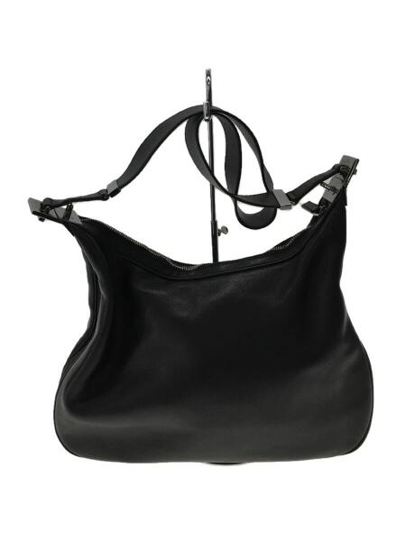GUCCI(グッチ) GUCCI 黒 レザー ショルダーバッグ Gロゴ ⁄ ショルダー 