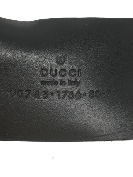 GUCCI(グッチ) / ロゴ/ベルト/レザー/BLK/一部剥がれ有/90745 | 中古品