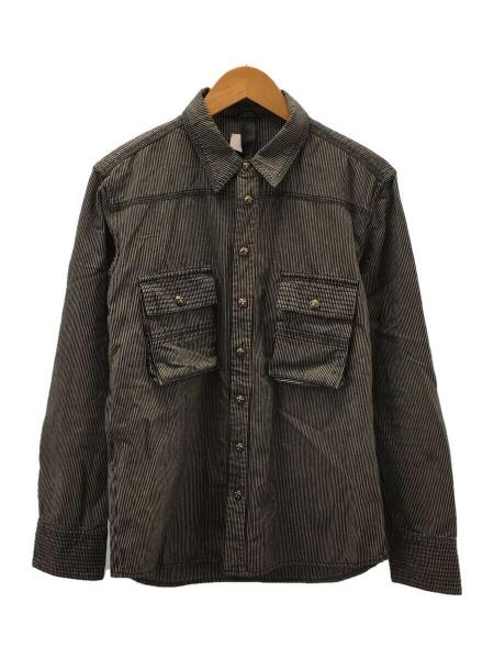 CHROME HEARTS(クロムハーツ) / アーミーシャツ/BSフレアレザーパッチ 