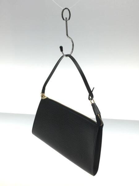 LOUIS VUITTON / ポシェット・アクセソワール_エピ_BLK/レザー/BLK/無地 LOUIS VUITTON(ルイヴィトン) / ポシェット・アクセソワール_エピ_BLK