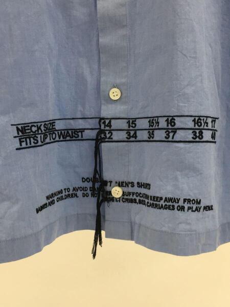doublet(ダブレット) / 半袖シャツ/M/コットン/BLU/18SS10SH48 