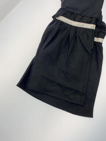 semoh(セモー) / 切替長袖ワンピース/--/リネン/BLK/無地 | 古着の販売 