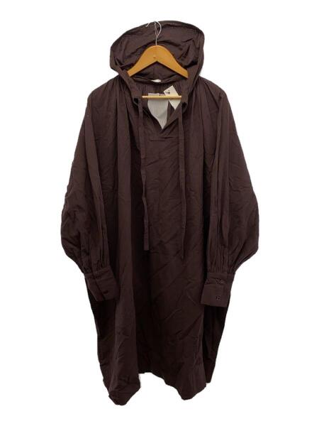 SEEALL(シーオール) / HOODED SMOK/長袖ワンピース/40/コットン/BRD/I 