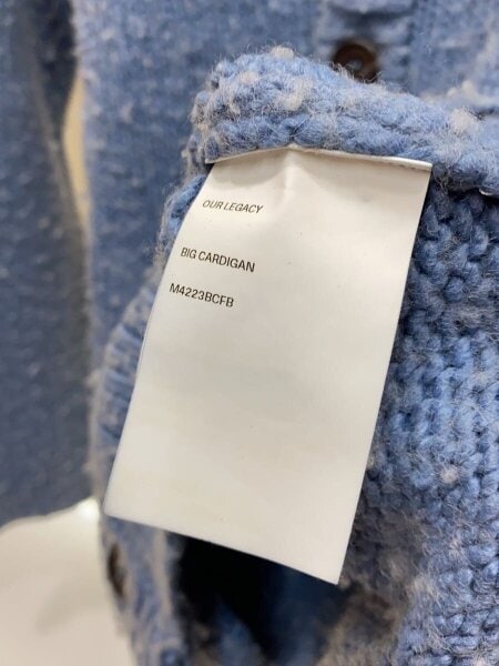 OUR LEGACY(アワーレガシー) / BIG CARDIGAN/ピリング加工
