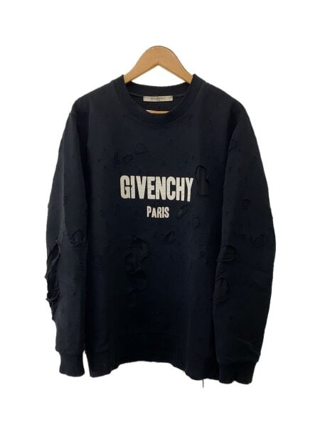 GIVENCHY(ジバンシィ) / スウェット/デストロイ加工/M/コットン/BLK  