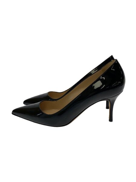 MANOLO BLAHNIK マノロ•ブラニク パンプス エナメル 37.5 黒 MANOLO BLAHNIK(マノロブラニク) / パンプス/37.5/BLK/エナメル | 中古