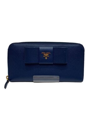 PRADA(プラダ) / サフィアーノ長財布/--/BLU/レディース | 中古品の