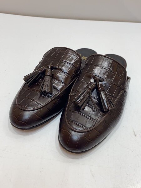 カステラーノ ブラックタッセルローファー 37 Castellano/型押し