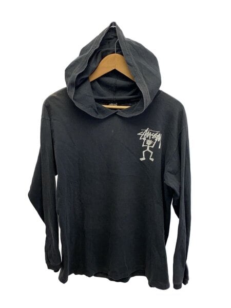 メンズ 【希少】90's stussy シャドーマン ジャズマン 赤青タグ USA製 L