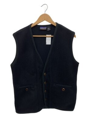 patagonia◇SYNCHILLA/フリースベスト/M/ポリエステル/BLK/25183EF7
