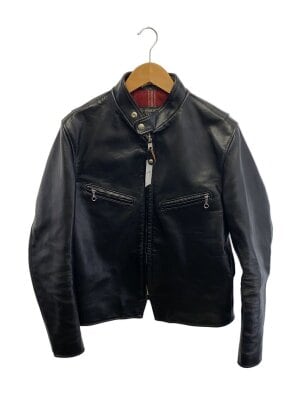 Schott(ショット) / ダブルライダースジャケット/38/牛革/BLK/無地