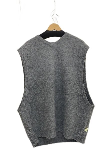 エスエスズィー SSZ 22AW MOHAIR VEST ウールベスト 11-06-0007-156 グレー サイズ：Ｌ SSZ 22AW MOHAIR VEST モヘヤ ニット ベスト エスエスズィー SSZ 23F
