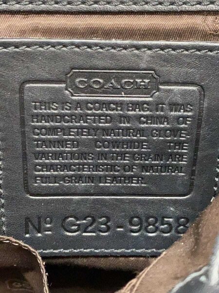 COACH(コーチ) / ミニレザー リュック/レザー/BLK/無地/9858 | 中古品