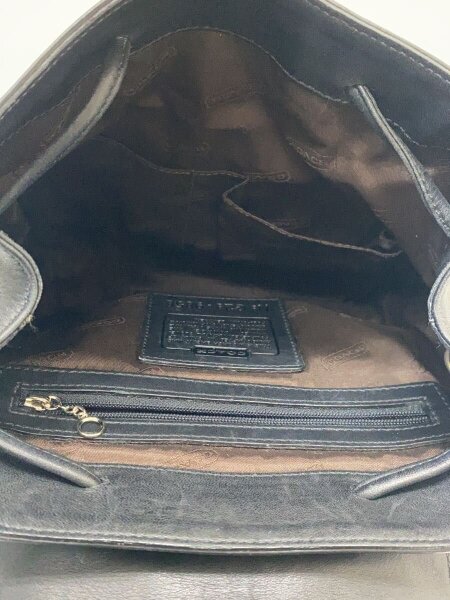 COACH(コーチ) / ミニレザー リュック/レザー/BLK/無地/9858 | 中古品