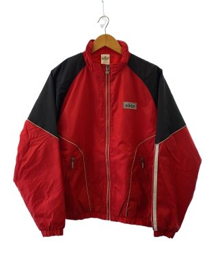 adidas / 70-80s/汚れ有/ナイロンジャケット/L/ナイロン/RED/ADS-180 adidas(アディダス) / 70-80s/汚れ有/ナイロンジャケット/L/ナイロン