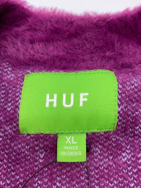 HUF(ハフ) / BLAH KNIT CARDIGAN/カーディガン(厚手)/XL/ナイロン 