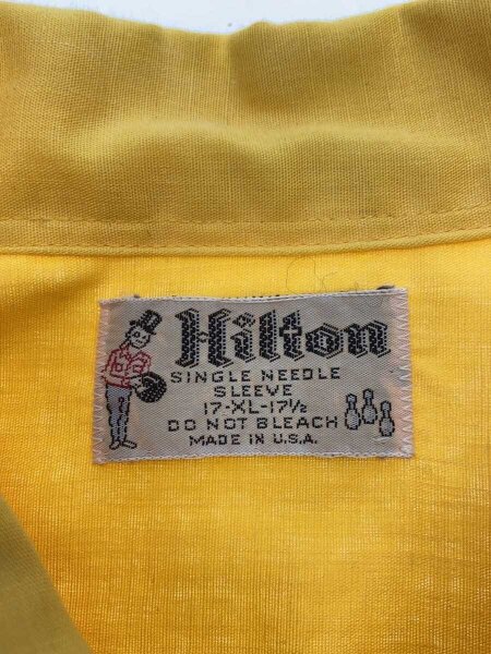 HILTON(ヒルトン) / 60-70S/ボーリングシャツ/チェーン刺繍×バック