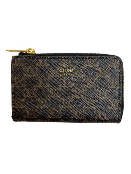 セリーヌ トリオンフ カードケース マカダム柄 CELINE(セリーヌ) / トリオンフ/マカダム/コインケース/PVC/BRW