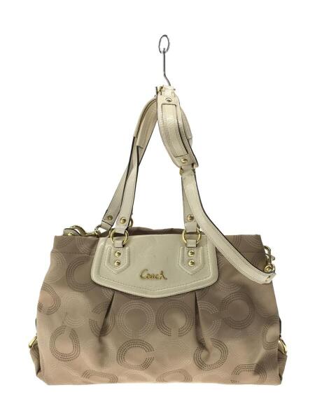 COACH(コーチ) / コーチ/トートバッグ_オプアート/キャンバス/ベージュ 