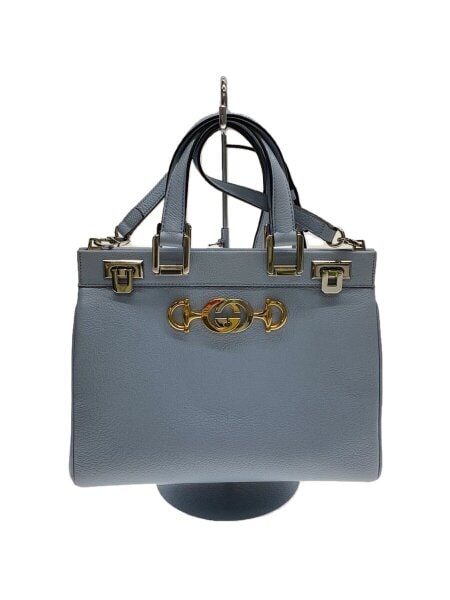GUCCI(グッチ) / ハンドバッグ/--/ブルー/無地 | 中古品の販売・通販 