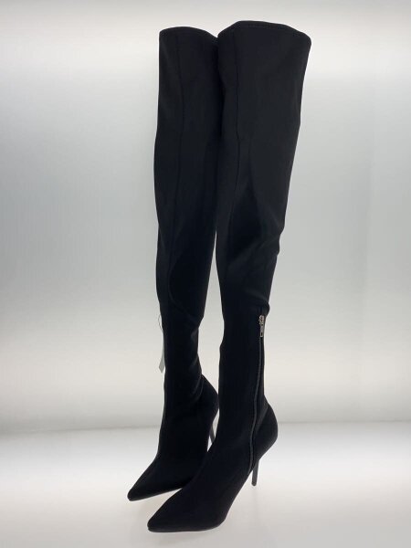 YELLO ブラック ロングブーツ Mサイズ　 ブラック　元値2万7500円 YELLO(イエロー) / ロングブーツ/M/ブラック/ニーハイブーツ | 中古品