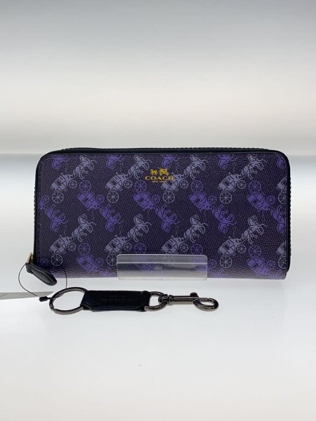 COACH(コーチ) / 長財布/--/パープル/総柄/レディース | 中古品の販売