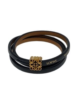 LOEWE◇アナグラムペブルブレスレット/レザー/レディース/J242240X58