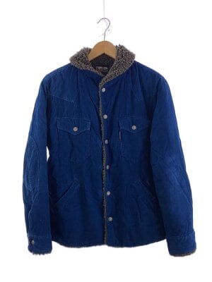 BLUE BLUE / コットンフリース テゾメ スタンドカラー スポーツジャケット/4/コットン/IDG/700077-260 BLUE BLUE(ブルーブルー) / コットンフリース テゾメ スタンドカラー