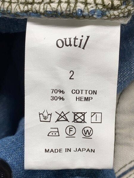 OUTIL(ウティ) / デニムパンツ/2/コットン/ブルー/PANTALON BOGY 