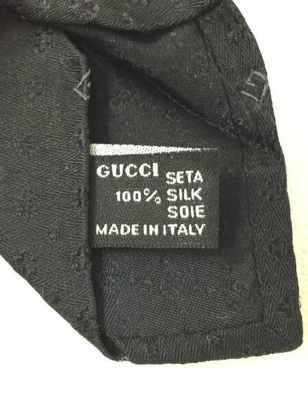 Gucci グッチ ネクタイ シルク ブラック ブランドタグホツレ有 セカンドストリート 衣類 家具 家電等の買取と販売ならセカンドストリート お問い合わせ番号