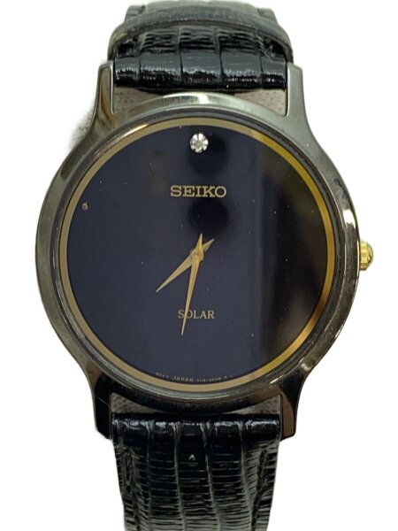 SEIKO(セイコー) / ソーラー腕時計/アナログ/BLK/BLK/V115-0BF0 | 中古 