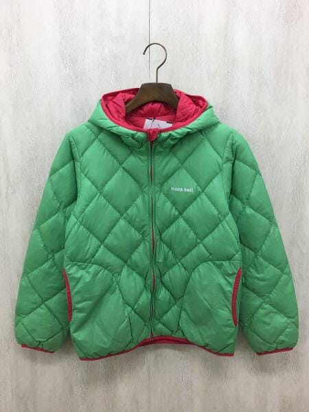 mont-bell モンベル ダウンジャケット リバーシブル オレンジ 緑 美品