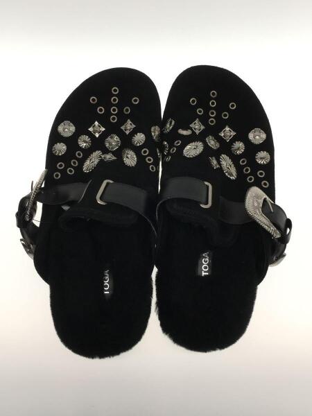 TOGA(トーガ) / サンダル/黒/スタッズ//スリッパ ファー シャーク  