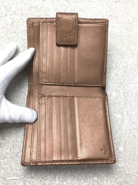 GUCCI(グッチ) / 2つ折り財布/レザー/レディース/ブラウン/245727