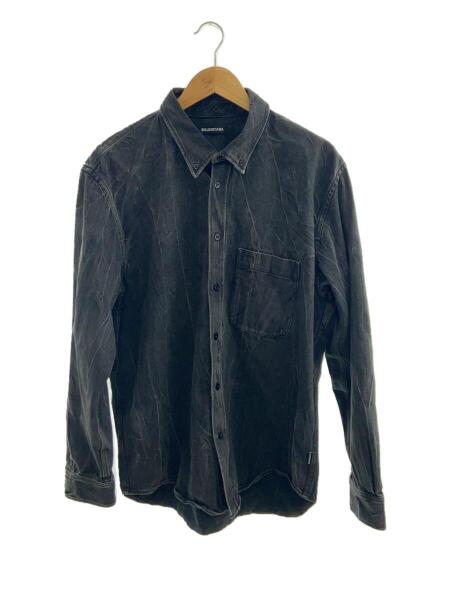BALENCIAGA(バレンシアガ) / 長袖シャツ/38/デニム/BLK/JR57 2019 
