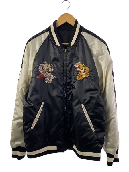 美品✨️アルファインダストリーズ スカジャン MA-1 龍 ジャケット 光沢 アルファインダストリーズ MA-1 スカジャン リバーシブル 刺繍