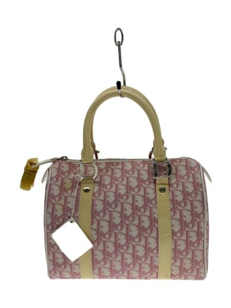 ディオール Dior ボストンバッグ トロッター柄 レディース ピンク系 ディオール Dior ボストンバッグ トロッター柄 レディース ピンク系 美