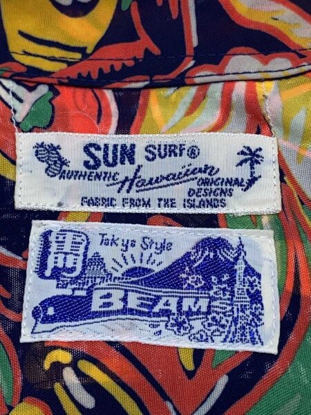 ヤ*ン様 美品　SUN SURF アロハシャツ ネイビー 総柄 SUN SURF(サンサーフ) / アロハシャツ/レーヨン/NVY/総柄/13-01-0323