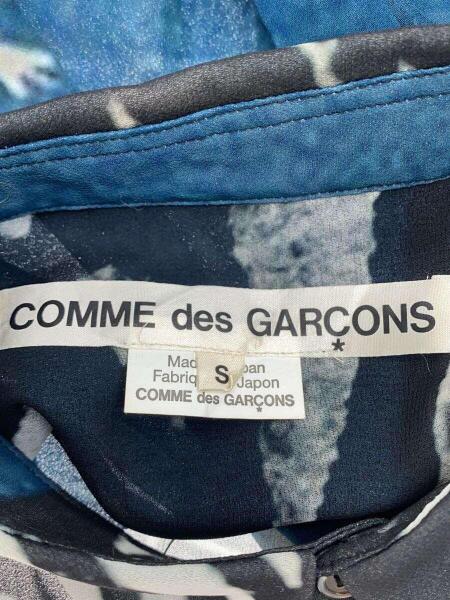 希少 コムデギャルソン 総柄 長袖シャツ シアー レア 柄シャツ S アーカイブ COMME des GARCONS(コムデギャルソン) / 長袖シャツ/S/ポリエステル/総