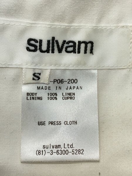 sulvam(サルバム) / 20SS/HIGH-HIGH Pants/HIGH WAIST BUGGY /S/リネン 