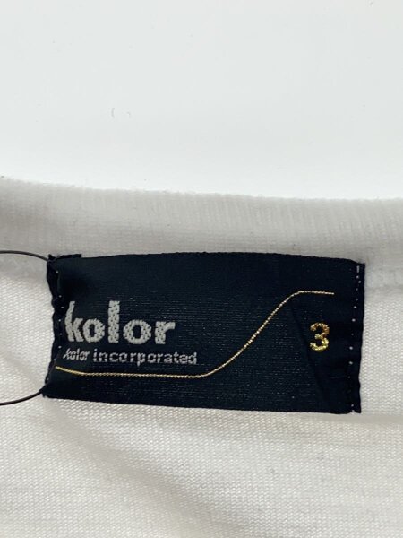 kolor(カラー) / Tシャツ/3/コットン/WHT/23SCM-T12207// | 古着の販売